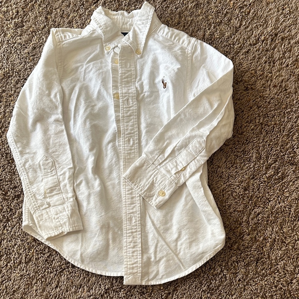 Polo by Ralph Lauren Kids White Button-Down Shirt